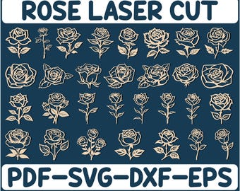 Rose Dxf , Svg , Png , Files , Rose , Wall , Art , Cut , File , Flower , flowers , For , Cnc , Plasma , Laser , Glowforge