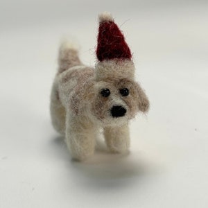 Custom needle felted dog ornament, dog lover Christmas gift, custom dog ornament, needle felted dog, Christmas ornament, custom dog ornament image 10