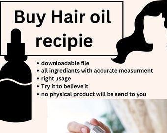 Hair Growth Oil Castor Oil, Jojoba Oil, and Coconut oil with infused Herbs Recipe