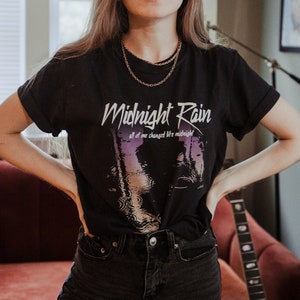 Midnight Rain - Taylor & Prince Vintage Inspired Comfort Colors® Tee | Midnights Album Tees | Purple Rain T-Shirt