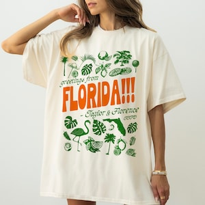 florida!!! Tortured Poets T-Shirt | Taylor Florence Tropical Aesthetic Swiftie Gift | Swift Version Taylor's TTPD Tee