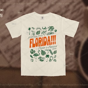 florida Tortured Poets T-Shirt Taylor Florence Tropical Aesthetic Swiftie Gift Swift Version Taylor's TTPD Tee zdjęcie 2