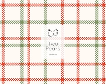 Motif sans couture à carreaux de Noël, art numérique à carreaux rayés rouges et verts