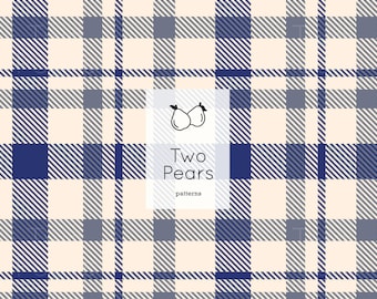 Modèle sans couture à carreaux bleus, art numérique en mosaïque à rayures bleues