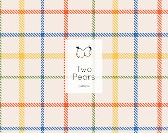 Rainbow Plaid Seamless Pattern, Herringbone Striped Digital Tiled Art