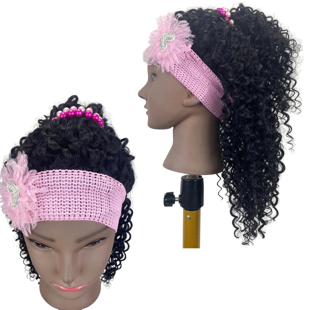Kids Headband Wig for Girls Teens Synthetic Wigs, Alopecia Hair Loss Wig,headcover for Children