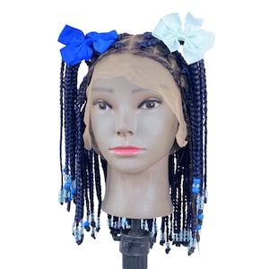 Kids full Lace box braid wig. Alopecia comfort wigs for girls ages 5 to 12years years ,Children’s wig costume