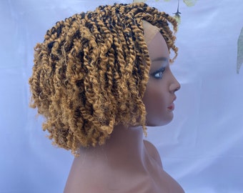 Afro Kinky Braided Wig For Women Kinky Afro hair