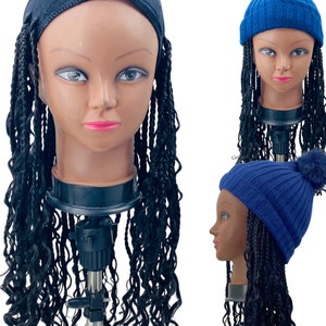Tiwaoma Braids Band For Girls Headband Wig, Hat Wig,  Kids Goddess Braids Wig