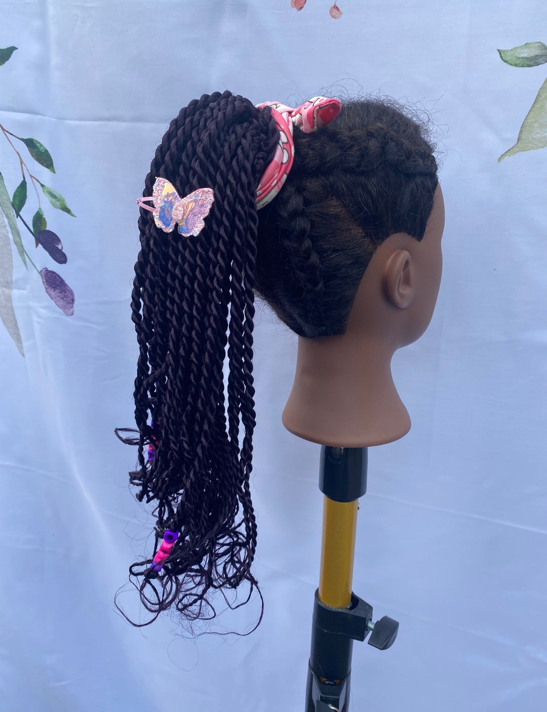 Kids Braid Drawstring Ponytail Braiding Hair Ponytail for Children Girls'  Hair 