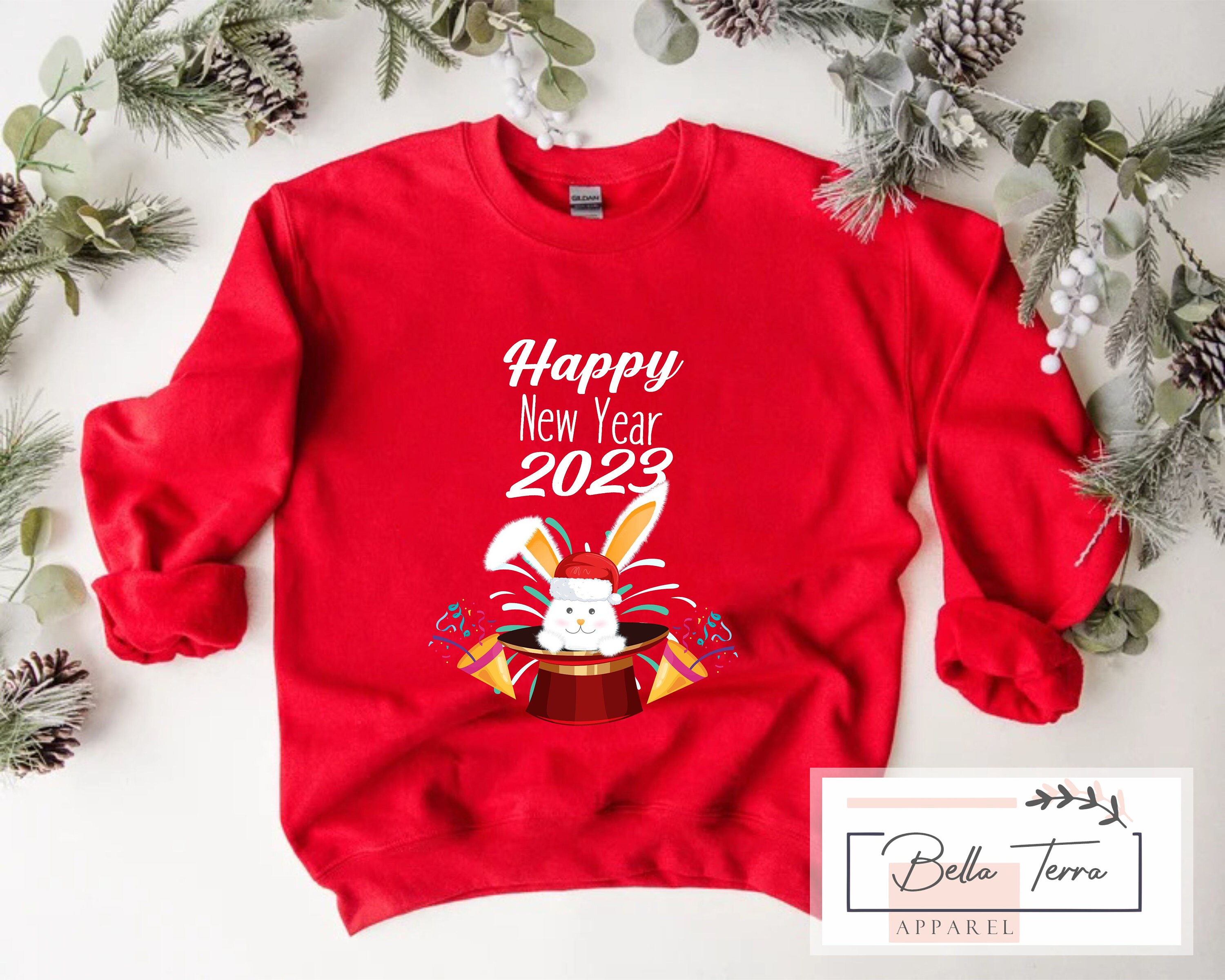 Discover Happy New Year 2023 Sweatshirt, New Years Eve 2023, Happy New Year Kids Sweater, Happy New Year Sweatshirt, New Year Party Sweatshirt