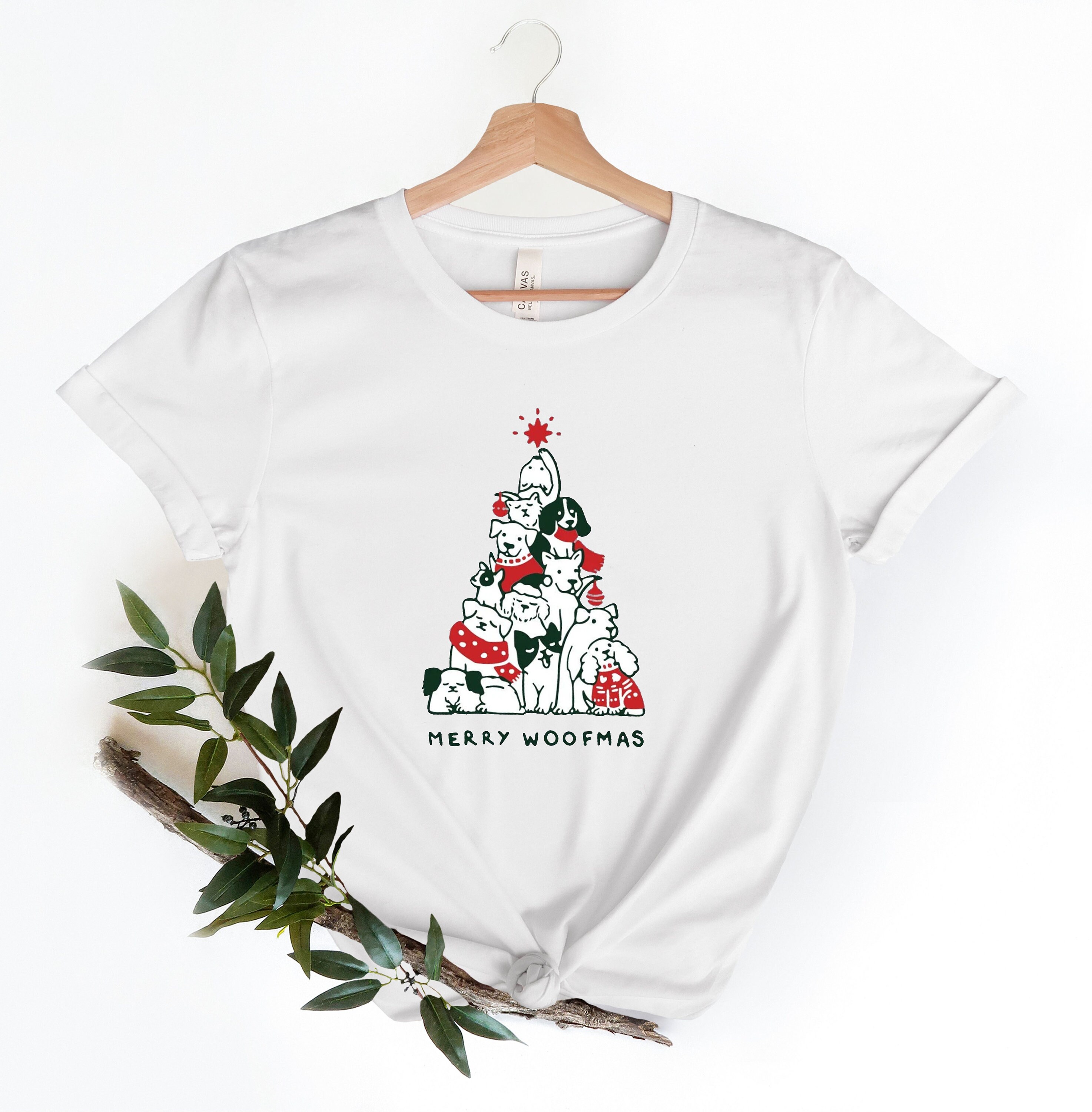 Discover Merry Woofmas Shirt, Christmas Dog Shirt, Christmas Puppy Shirt