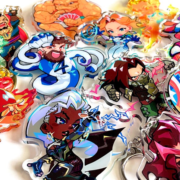 Superhero Keychains