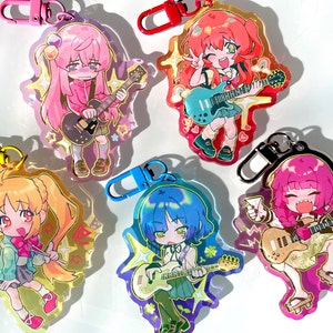 Lonely Rocker anime keychains