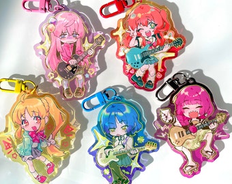 Lonely Rocker anime keychains