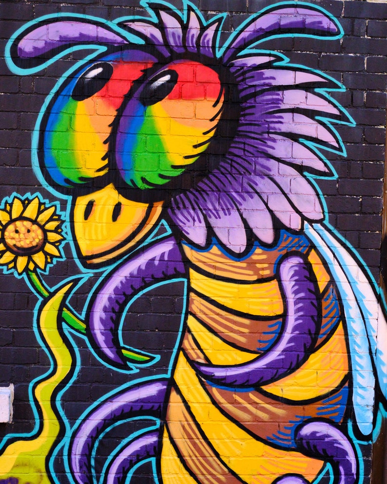 Custom Cross Stitch Pattern, Caledonian Lane Street Art, Melbourne