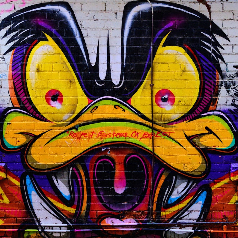 Cross Stitch Pattern, Melbourne Street Art, From Caledonian Lane