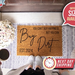 New Home Gift, Buy Dirt Doormat, New Home Doormat, Housewarming Gift, New Home Owner Gift Ideas, Closing Gift, Realtor Gift, Couples Gift