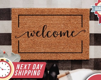 Custom Doormat, Front Porch Decor, Newlywed Gift, Welcome Doormat, Front Door, Wedding Gift, Home Decor, Welcome Mat, Welcome Door Mat