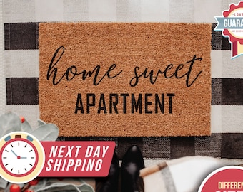 Home Sweet Home Doormat, Home Sweet Apartment Doormat, Welcome Mat, Cute Doormat, Home Sweet Home, Welcome Doormat, Front Door Mat