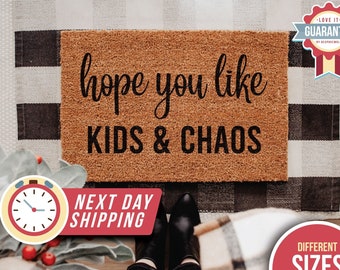 Hope You Like Kids Door Mat, Funny Doormat, Custom Welcome Mat, Housewarming Gift, Funny Door Mat, Custom Doormat, Funny Door Mat