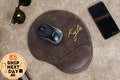 Custom Leather Mouse Pad,Coworker Gift, Gift For Dad, Boss Gift, Gift for Him & Her , Personalized Mouse Pad, Teacher gift, Office Gifts