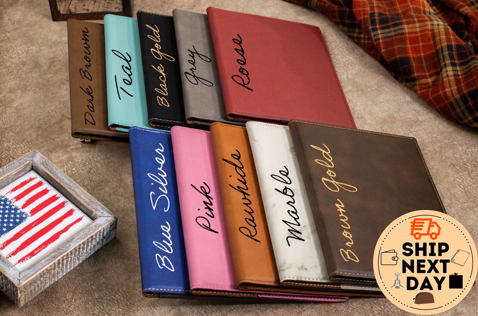 Custom Portfolio Notepad Leather Notepad Personalized Etsy