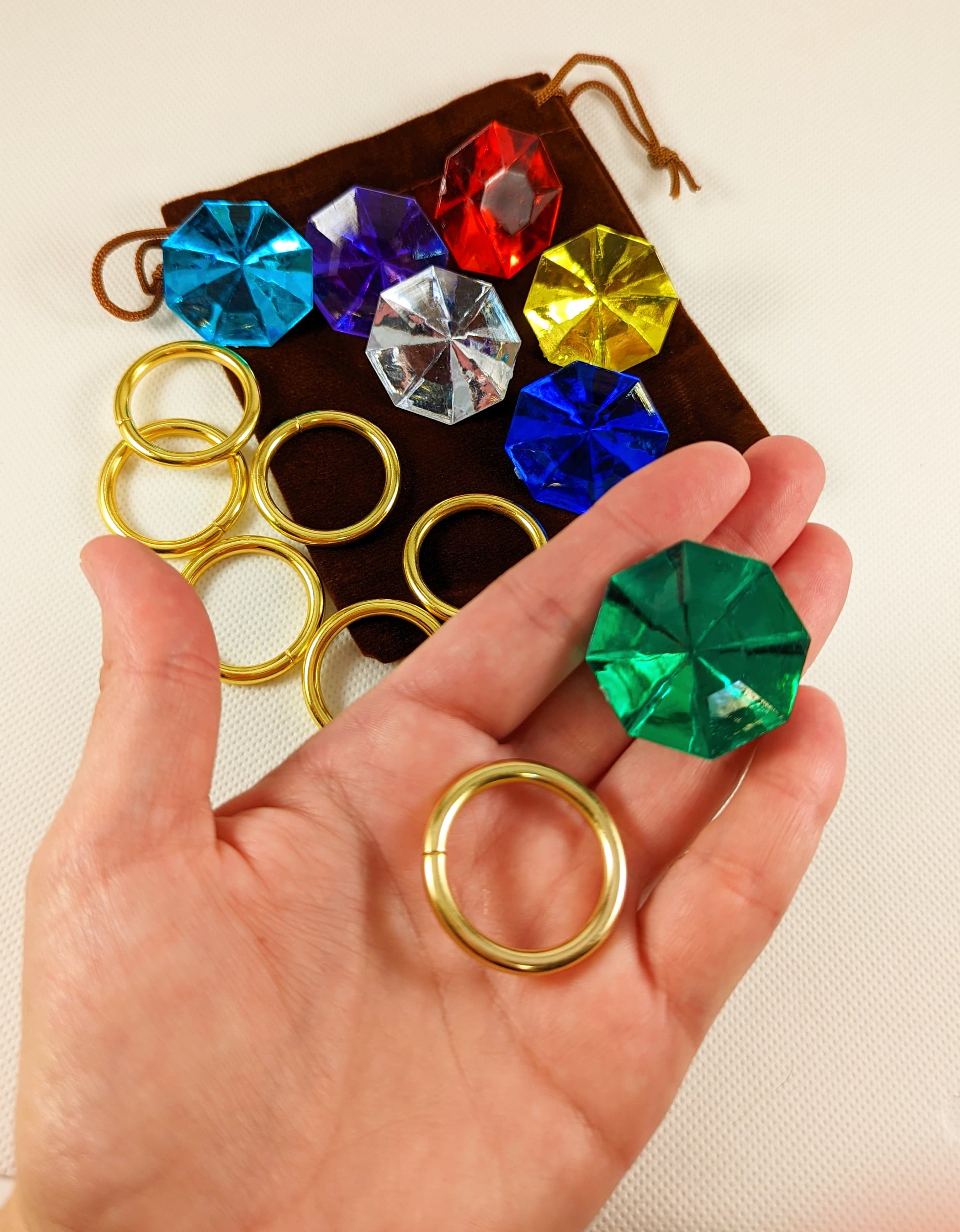 Sonic Chaos Emeralds Set of 7 in a Bag 