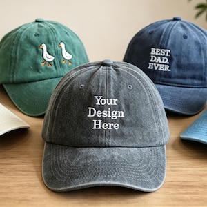 Personalized Embroidery custom text hat | Embroidered retro hat | Neutral baseball hat | Neutral gift | Festival hat | Singles party hat