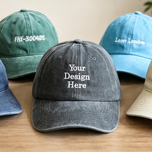 Personalized Embroidered Text/Design Hat | Embroidered Retro Hat | Neutral Baseball Hat | Neutral Poison | Festival Hat | Single Party Hat