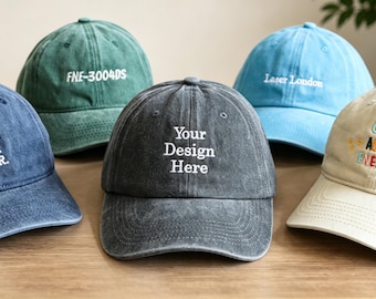 Cappello personalizzato con testo/disegno ricamato | Cappello retrò ricamato | Cappello da baseball neutro | Cappello neutro Poison | Cappello da festival | Cappello per feste singole