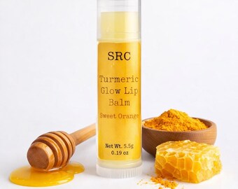 Turmeric Glow Lip Balm – Sweet Orange 5.5 g tube
