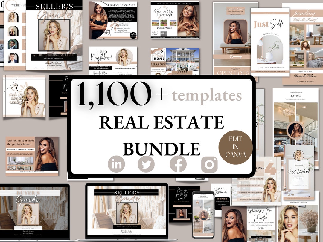 Real Estate Bundle, Social Media Bundle, Instagram Bundle , Real Estate ...