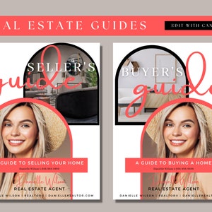 Real Estate Buyer and Seller Guide, Realtor Buyer Packet & Seller Packet, Home Buyer Guide, Canva, Real Estate Marketing Template Bundle