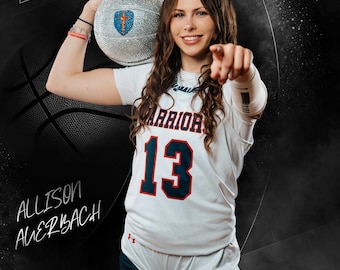 Custom Basketball Senior Night Banner: Weatherproof Vinyl Poster