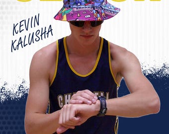 Custom Senior Sports Vinyl Banner, Cross Country, Graduation Gift (2' x 3')