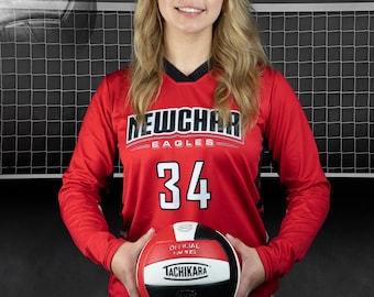 Custom Volleyball Vinyl Banner, Senior Graduation Gift, Personalized Sports Decor (2' x 3')