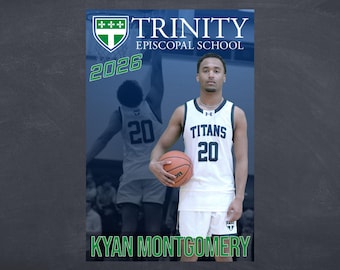 Custom Senior Sports Banner, Basketball Senior Gift Vinyl Print, Graduation Gift, Senior Night