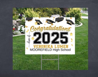 Personalized Graduation Yard Sign 2026: Outdoor Celebration Decor