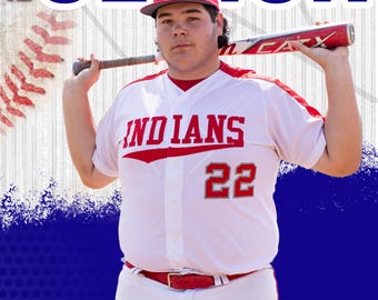 Custom Vinyl Senior Baseball Banner: Personalized Sports Poster with Grommets