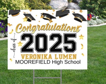 Personalized Graduation Yard Sign 2026: Outdoor Celebration Decor
