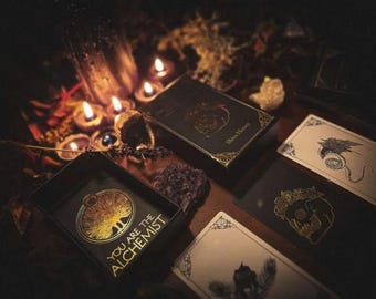 Anguish As Alchemy Oracle Deck// Card Shadow Work Tarot for Grief// Trauma & Death Work by Award-Winning Occult Author