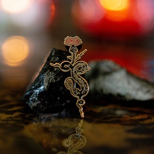 Devotion Lapel Pin//Anime Enamel Pin//Witch Lapel Pin//witch enamel pin//Gift for Witch//Satanic Lapel Pin//sailor moon pin//Snake Pin