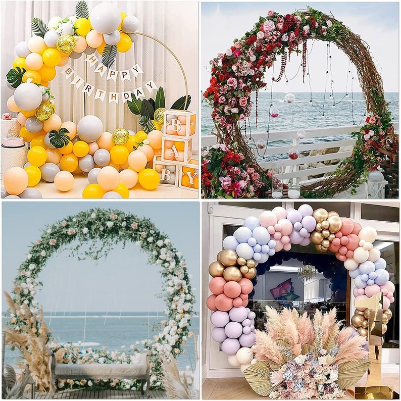 8.2FT Round Balloon Arch Frame Circular Arch Backdrop Stand Etsy