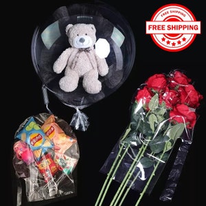 Bobo Balloons Wide Neck,30&quot; Bobo Balloon Wide Neck For Stuffing Gifts,Big Clear Balloon,Super Wide Neck Balloon