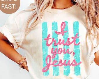 Camiseta retro cristiana para amantes de Jesús con colores cómodos, ropa cristiana, regalo para ella o para él, camiseta gráfica con temática religiosa, camiseta cristiana para mujer.