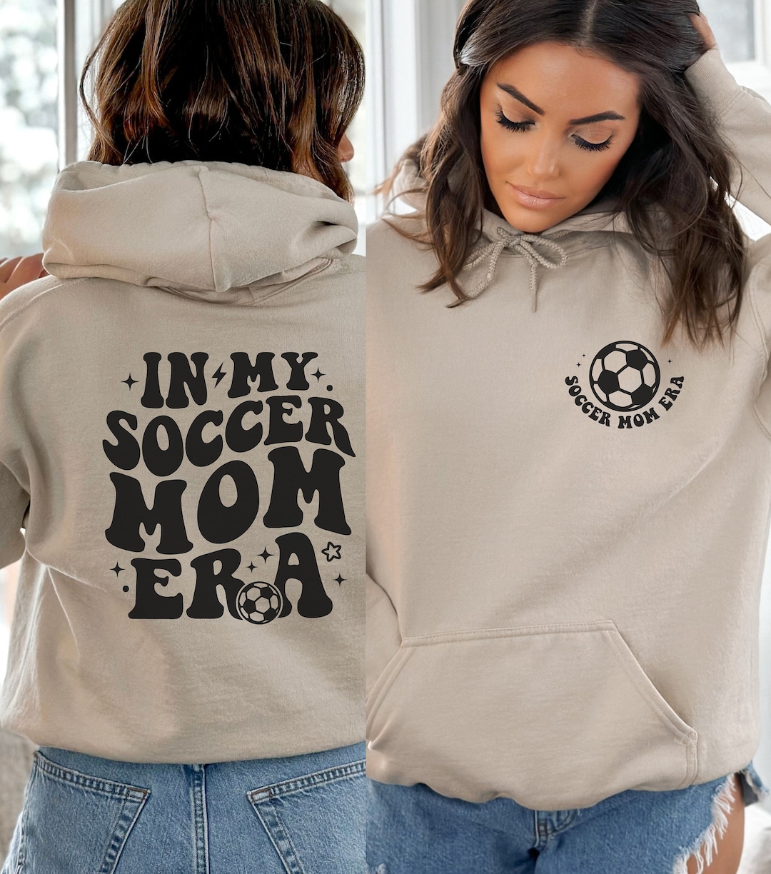 Gift for Soccer Mom Hoodie Retro in My Soccer Mom Era Cute Etsy