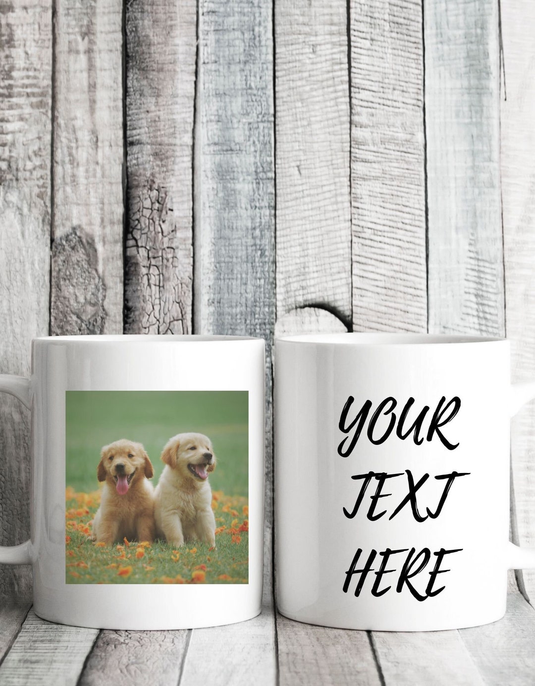 Happy Human Servant Ver Dog Photo - Personalized Custom Glass Mug