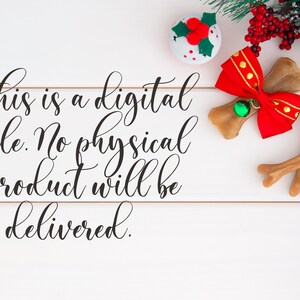 Dog Advent Calendar | Advent Calendar Printable | Instant Download