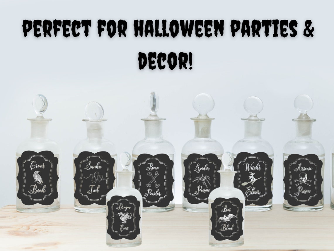 Apothecary Labels Printable Halloween Apothecary Labels Potion Labels ...